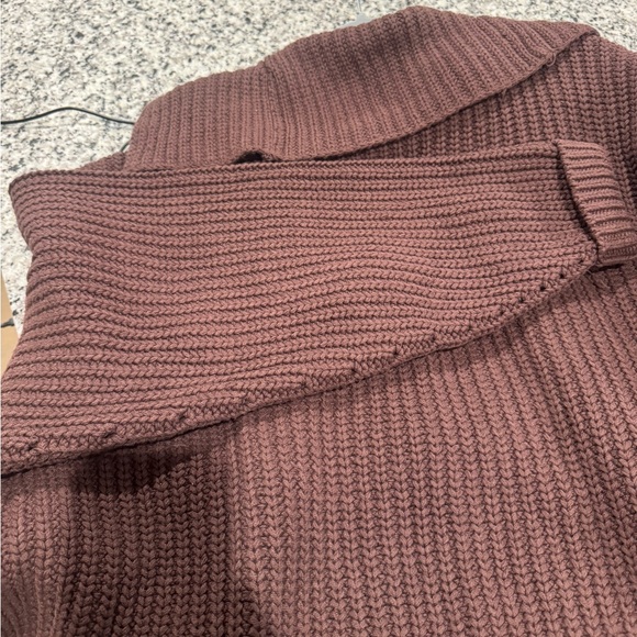 Free People Chocolate Brown Button-Front Knit Cardigan - Picture 6 of 12